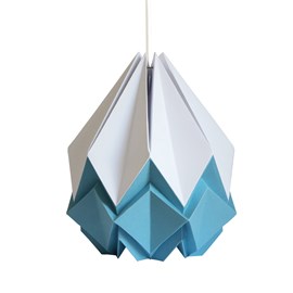 Suspension origami bicolore en papier - taille xl