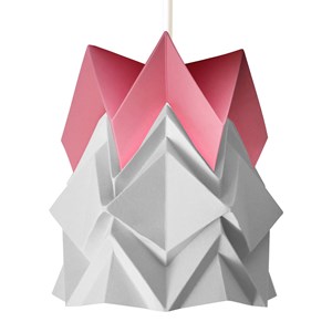 Petite suspension origami  design bicolore en papier