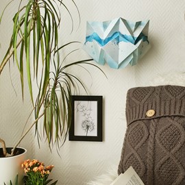 Applique murale origami en papier - motif eté