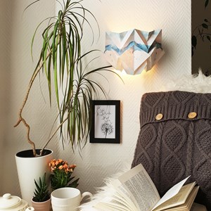 Applique murale origami en papier - motif eté