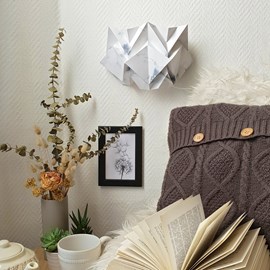 Applique murale origami en papier - motif hiver
