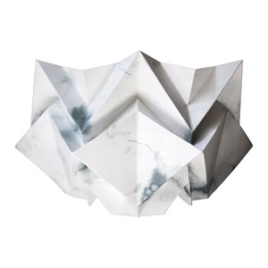 Applique murale origami en papier - motif hiver