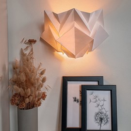 Applique murale origami en papier