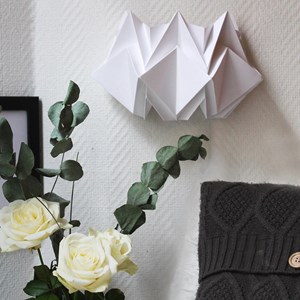 Applique murale origami en papier