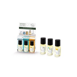 Trio de concentrés blanc coton monoï soleil ambre et baumes - esteban