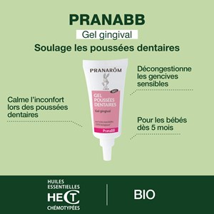 Pranarom - gel gingival pour poussées dentaires - bio