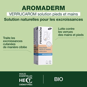 Pranarom - solution anti-verrues pieds et mains - bio