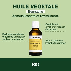 Pranarom - huile végétale de bourrache - bio