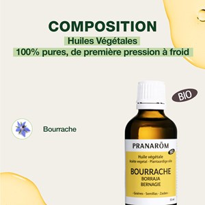 Pranarom - huile végétale de bourrache - bio