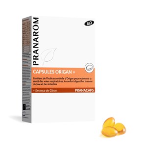 Pranarom - capsules origan + - bio - 30 capsules