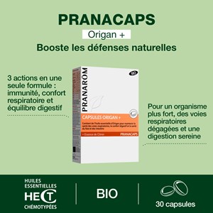 Pranarom - capsules origan + - bio