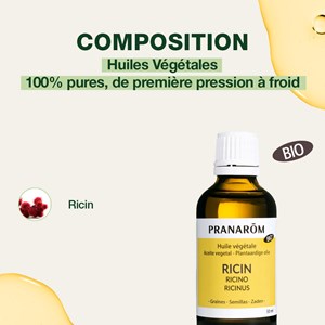 Pranarom - huile végétale de ricin - bio