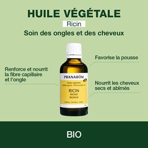 Pranarom - huile végétale de ricin - bio