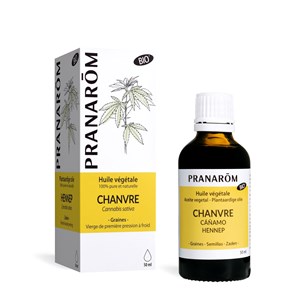 Pranarom - huile végétale de chanvre - bio - 50 ml