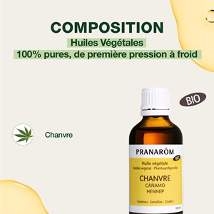 Pranarom - huile végétale de chanvre - bio
