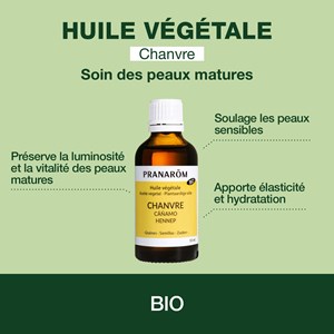 Pranarom - huile végétale de chanvre - bio