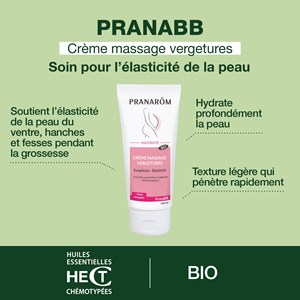 Pranarom - crème - massage vergetures - bio