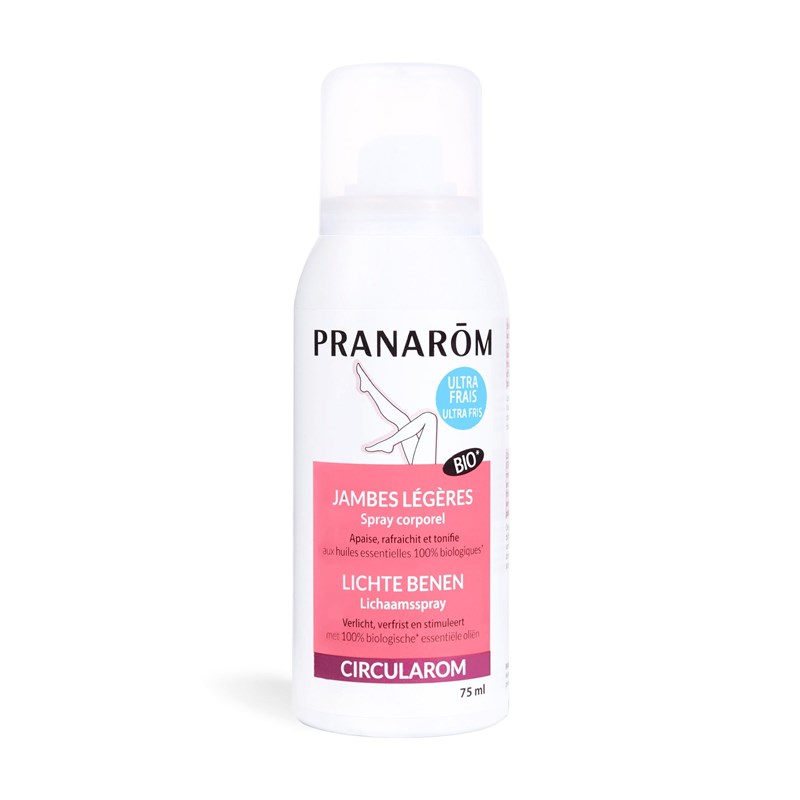 Pranarom - spray corporel - jambes légères - bio - 75 ml