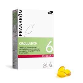 Pranarom - capsules n°6 - circulation - bio - 30 capsules