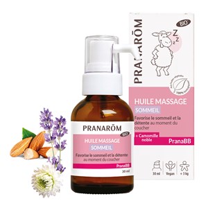Pranarom - huile de massage - sommeil - bio - 30 ml