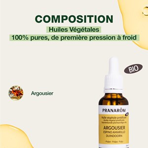 Pranarom - huile végétale d'argousier - bio