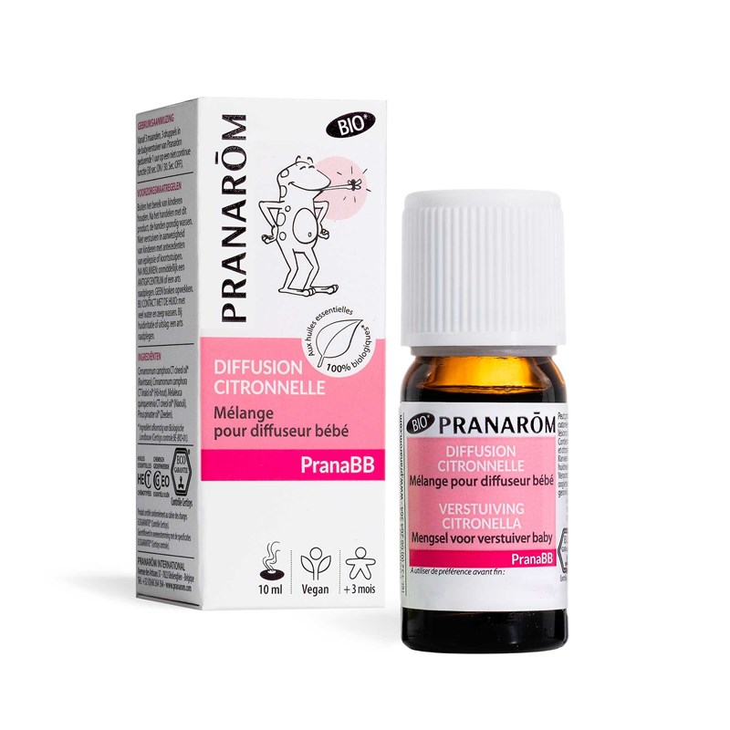 Pranarom - diffusion citronnelle pour bébé - bio - 10 ml