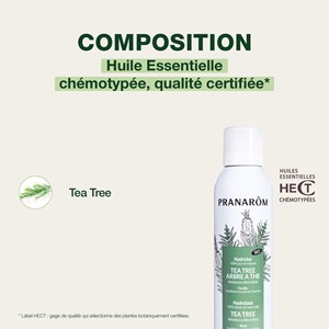 Pranarom - hydrolat de tea tree - arbre à thé - bio