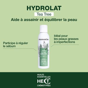 Pranarom - hydrolat de tea tree - arbre à thé - bio