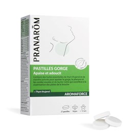Pranarom - pastilles gorge au thym thujanol - 21 pastilles