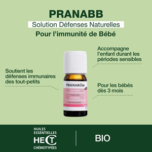 Pranarom - solution défenses naturelles pour bébé - bio