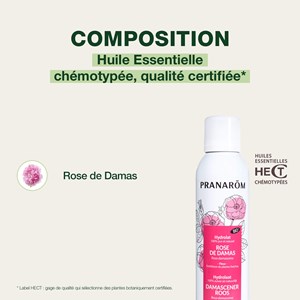 Pranarom - hydrolat de rose de damas - bio