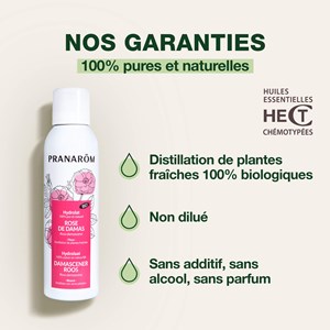 Pranarom - hydrolat de rose de damas - bio