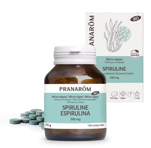 Pranarom - spiruline - bio - 150 comprimés