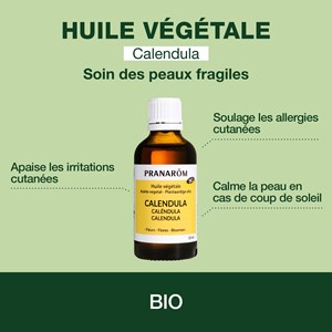 Pranarom - huile végétale de calendula - bio