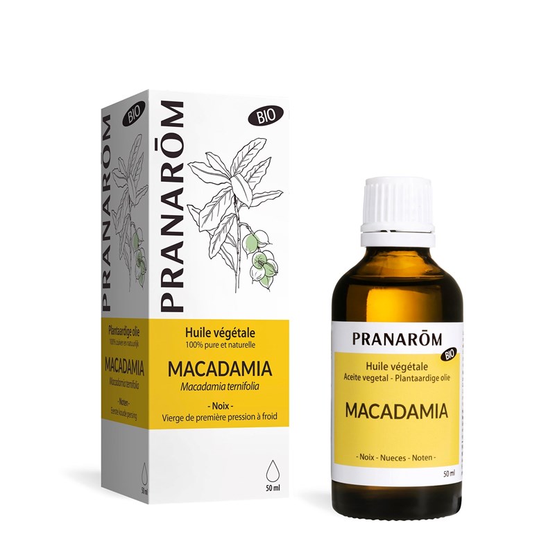 Pranarom - huile végétale de macadamia - bio