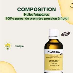 Pranarom - huile végétale d'onagre - bio