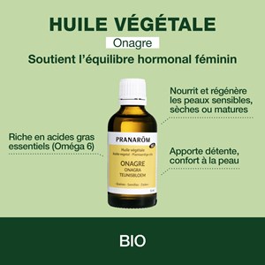 Pranarom - huile végétale d'onagre - bio