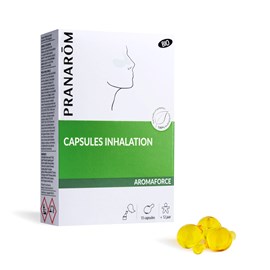 Pranarom - capsules inhalation pour dégager le nez - bio - 15 capsules