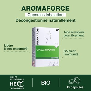 Pranarom - capsules inhalation pour dégager le nez - bio