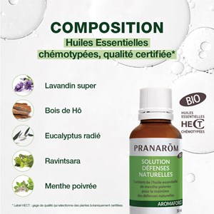 Pranarom - solution défenses naturelles aux huiles essentielles - bio