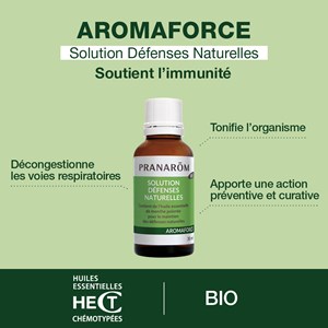 Pranarom - solution défenses naturelles aux huiles essentielles - bio
