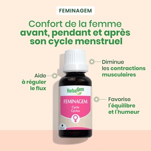 Herbalgem - feminagem - cycle menstruel - bio
