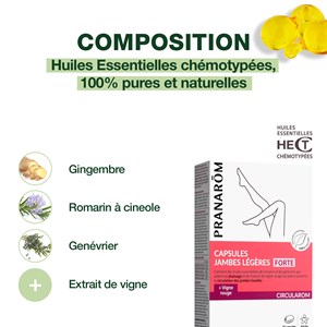 Pranarom - capsules forte - jambes légères