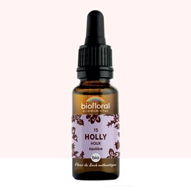 Biofloral - fleur de bach n°15 holly, houx - bio demeter