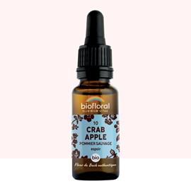 Biofloral - fleur de bach n°10 crab apple, pommier sauvage - bio demeter