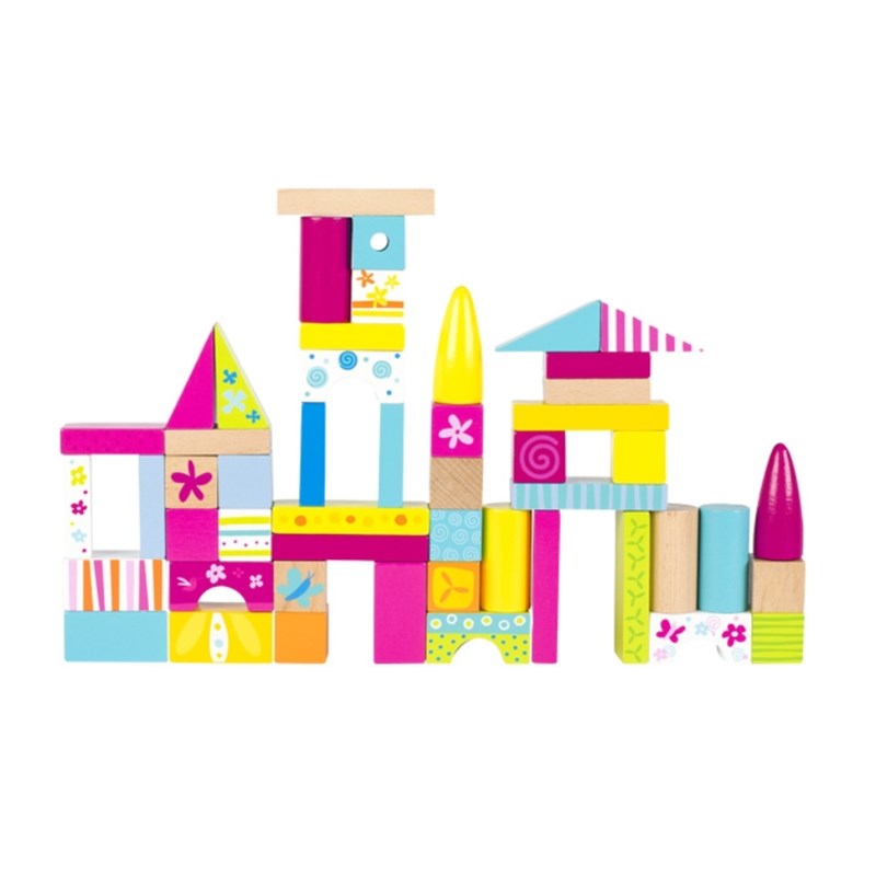 Jeu de cubes de construction colorés