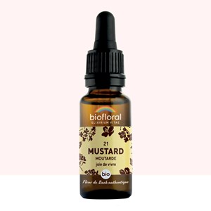 Biofloral - fleur de bach n°21 mustard, moutarde - bio demeter