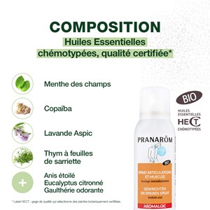 Pranarom - spray articulations et muscles - bio