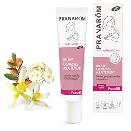 Pranarom - baume crevasses allaitement - bio - 15 ml