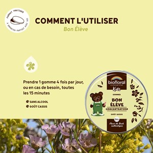 Biofloral - bon élève gommes - bio